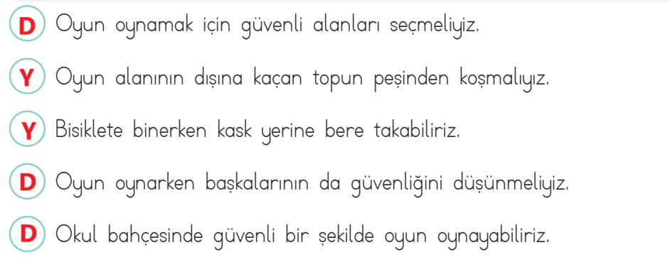 3. Sınıf Hayat Bilgisi Ders Kitabı Sayfa 139 Cevapları MEB Yayınları