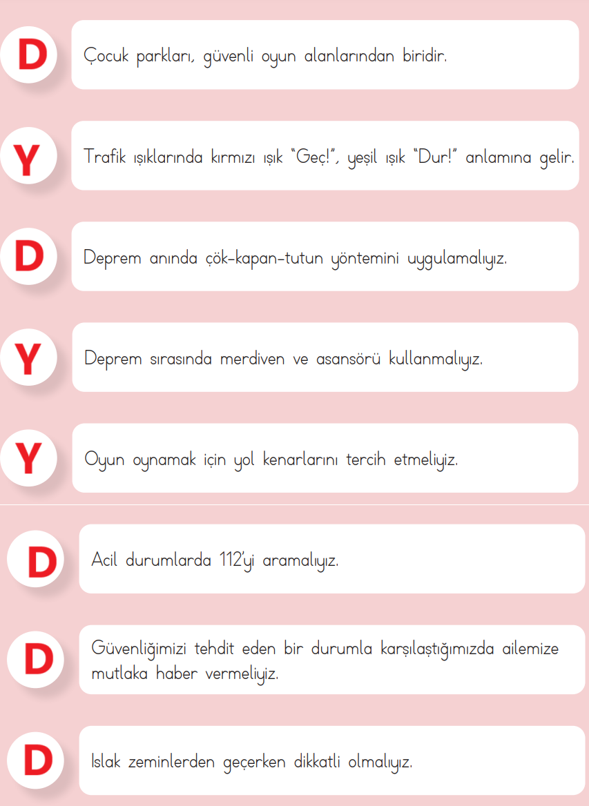 3. Sınıf Hayat Bilgisi Ders Kitabı Sayfa 141 Cevapları MEB Yayınları