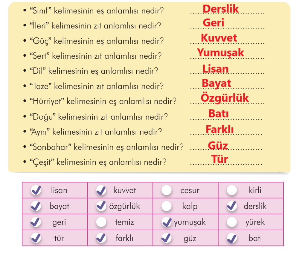 3. Sınıf Türkçe Ders Kitabı Sayfa 194 Cevapları İlke Yayıncılık