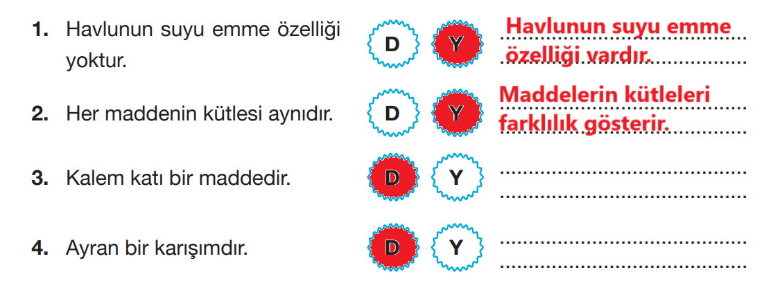 4. Sınıf Fen Bilimleri Ders Kitabı Sayfa 159 Cevapları Pasifik Yayıncılık