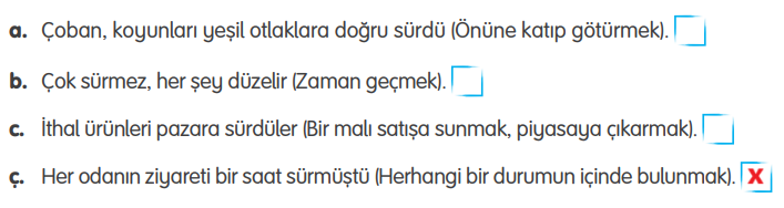 4. Sınıf Türkçe Ders Kitabı Sayfa 170 Cevapları TUNA Yayınları