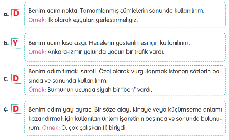 4. Sınıf Türkçe Ders Kitabı Sayfa 172 Cevapları TUNA Yayınları1