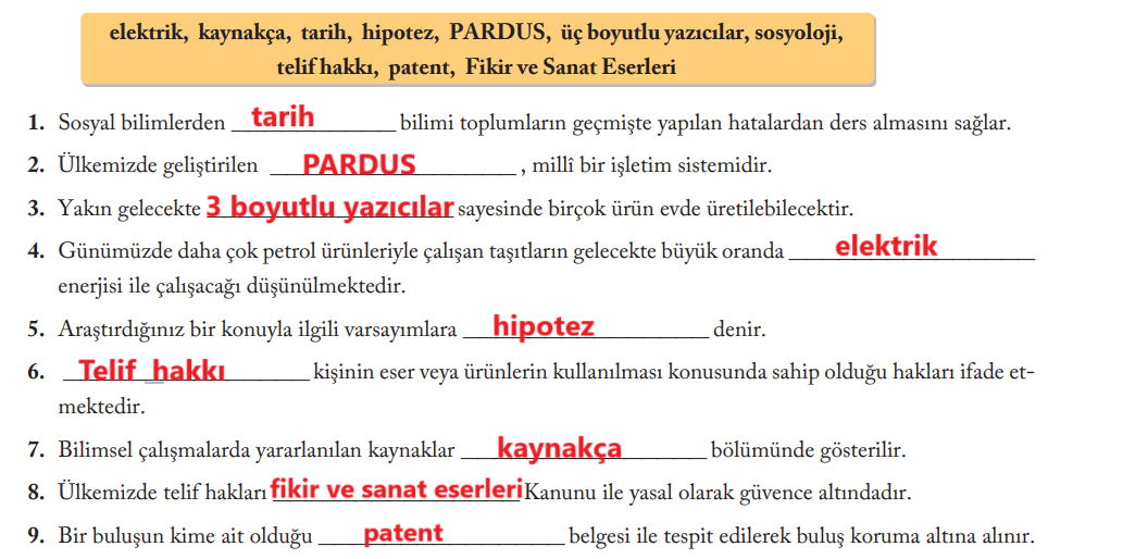 6. Sınıf Sosyal Bilgiler Ders Kitabı Sayfa 157 Cevapları EVOS Yayıncılık