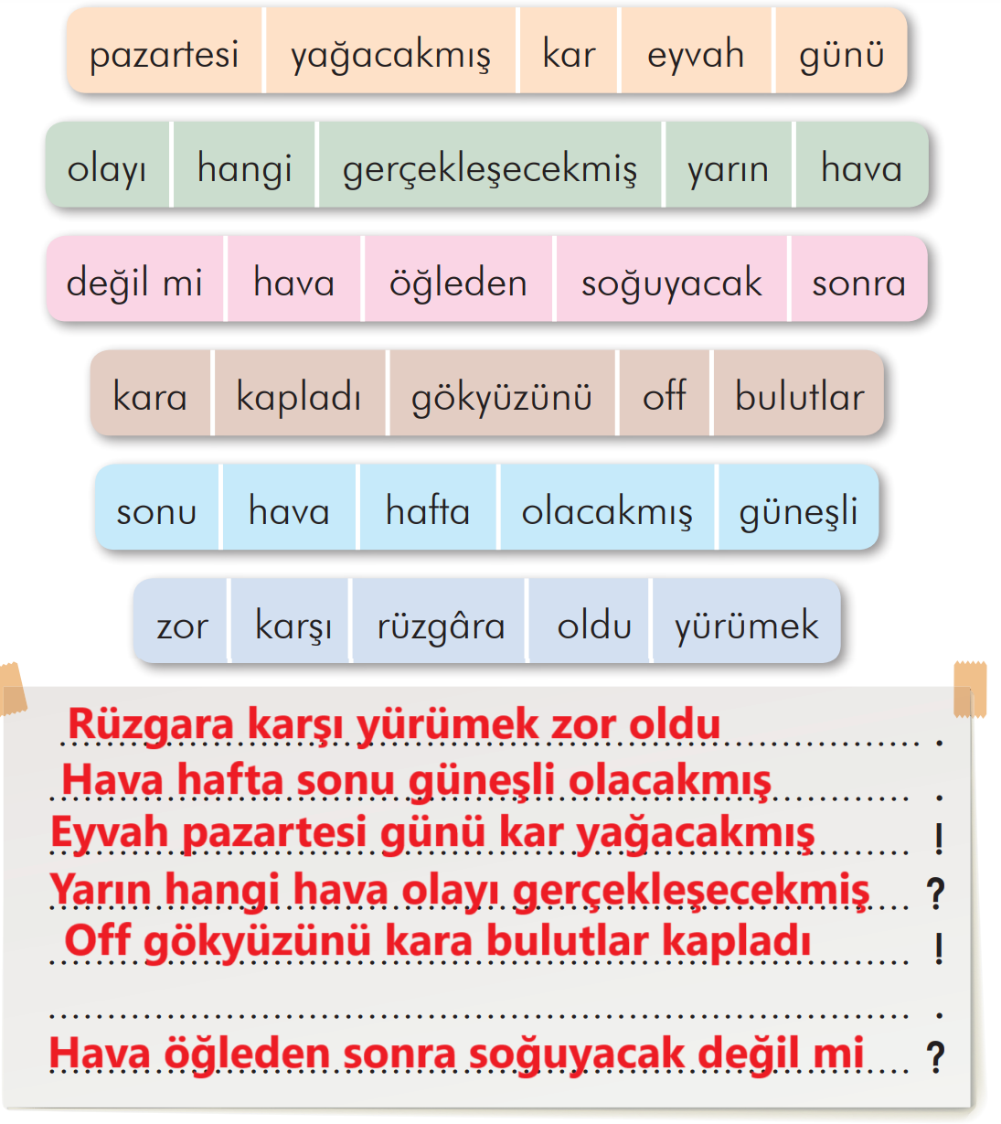 2. Sınıf Türkçe Ders Kitabı Sayfa 184 Cevapları İlke Yayıncılık