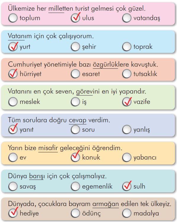 2. Sınıf Türkçe Ders Kitabı Sayfa 224 Cevapları İlke Yayıncılık