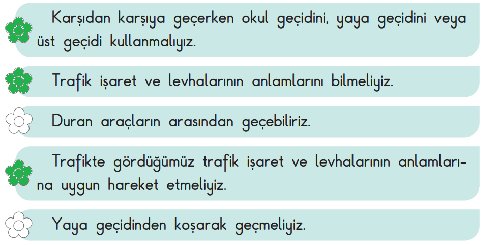 3. Sınıf Hayat Bilgisi Ders Kitabı Sayfa 122 Cevapları SDR İpekyolu Yayıncılık