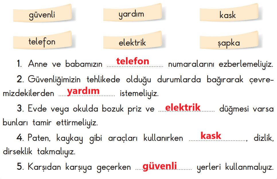 3. Sınıf Hayat Bilgisi Ders Kitabı Sayfa 143 Cevapları SDR İpekyolu Yayıncılık