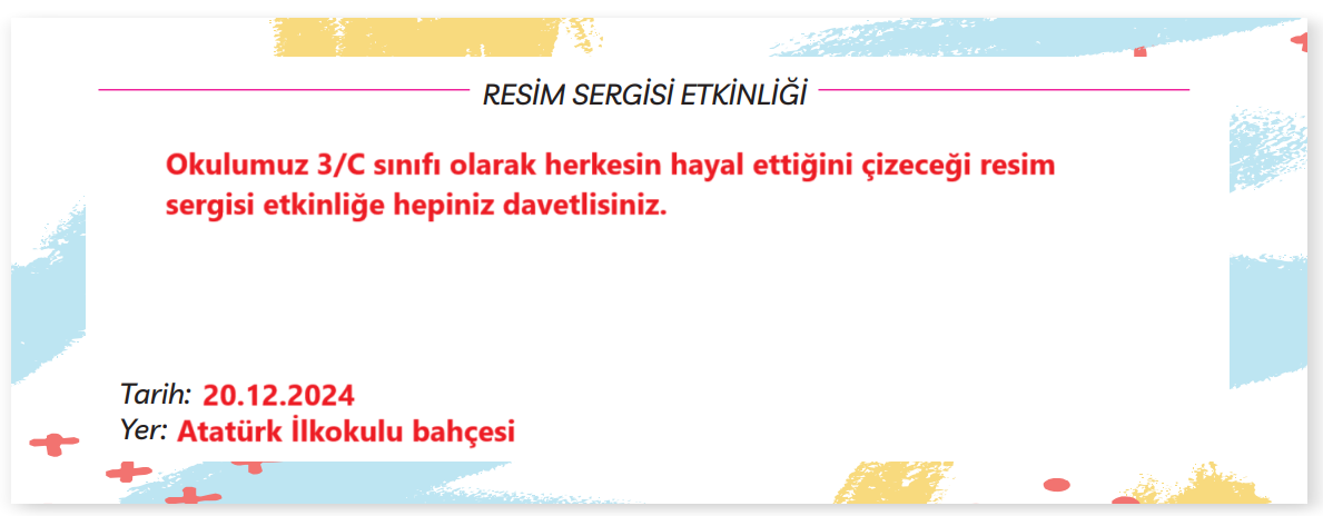 3. Sınıf Türkçe Ders Kitabı Sayfa 241 Cevapları MEB Yayınları