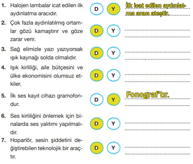 4. Sınıf Fen Bilimleri Ders Kitabı Sayfa 196 Cevapları Pasifik Yayıncılık