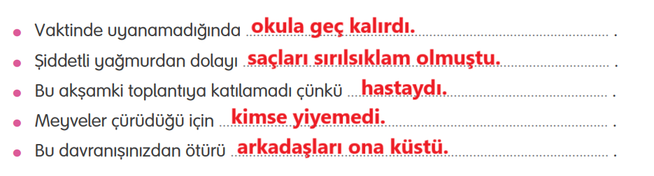 4. Sınıf Türkçe Ders Kitabı Sayfa 207 Cevapları TUNA Yayınları