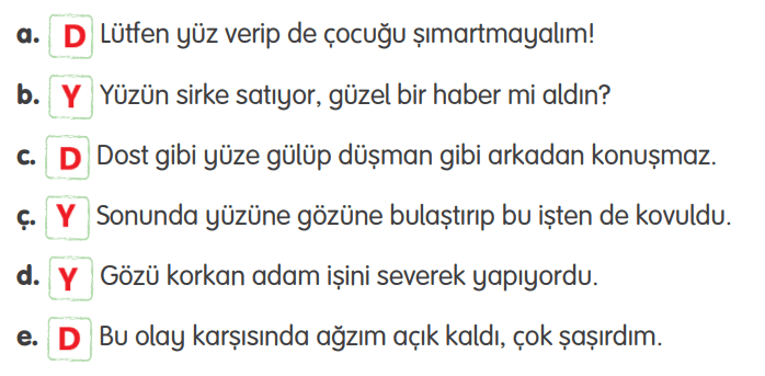 4. Sınıf Türkçe Ders Kitabı Sayfa 230 Cevapları TUNA Yayınları