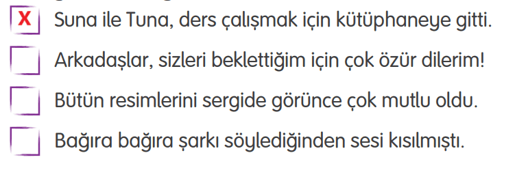 4. Sınıf Türkçe Ders Kitabı Sayfa 231 Cevapları TUNA Yayınları