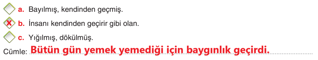 6. Sınıf Türkçe Ders Kitabı Sayfa 207 Cevapları Yıldırım Yayınları