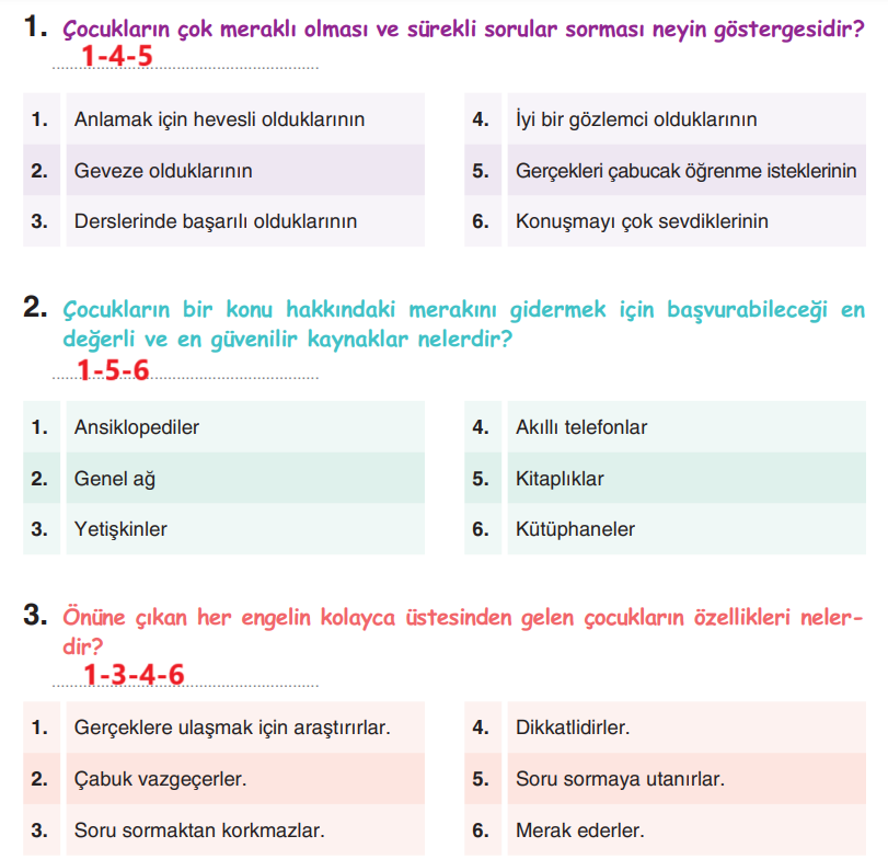 6. Sınıf Türkçe Ders Kitabı Sayfa 215 Cevapları Yıldırım Yayınları