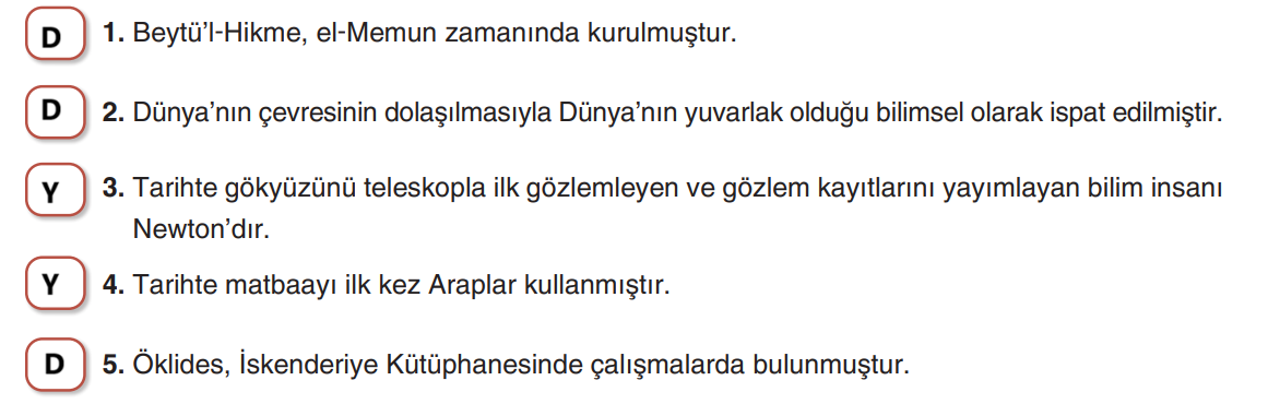 7. Sınıf Sosyal Bilgiler Ders Kitabı Sayfa 176 Cevapları Yıldırım Yayınları