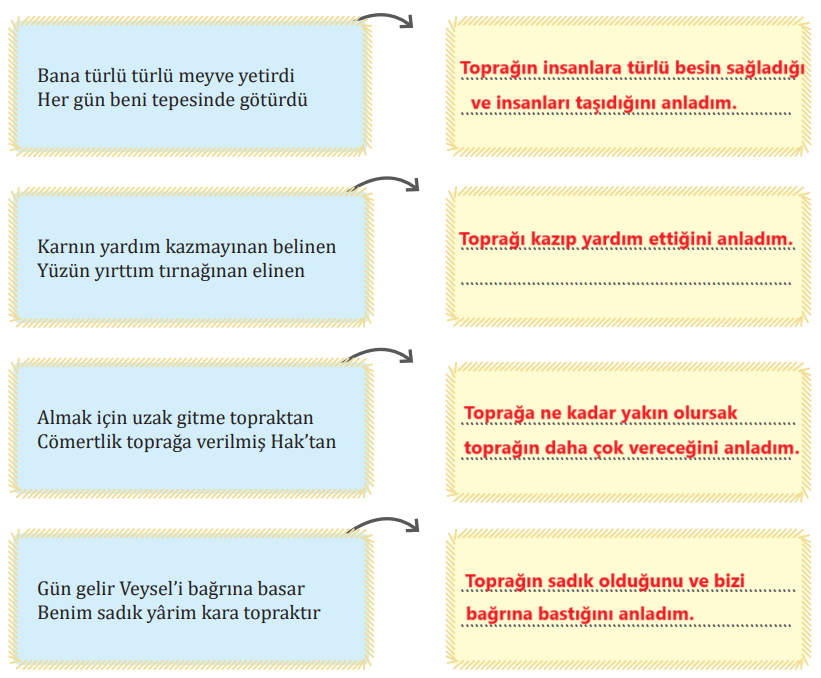 7. Sınıf Türkçe Ders Kitabı Sayfa 185 Cevapları MEB Yayınları