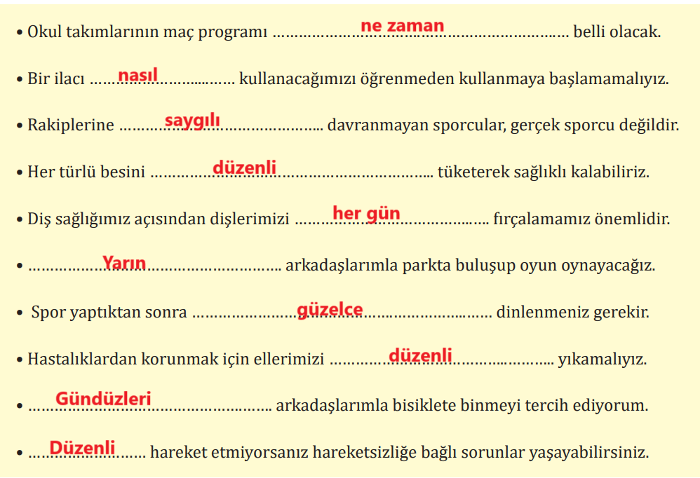 7. Sınıf Türkçe Ders Kitabı Sayfa 211 Cevapları MEB Yayınları