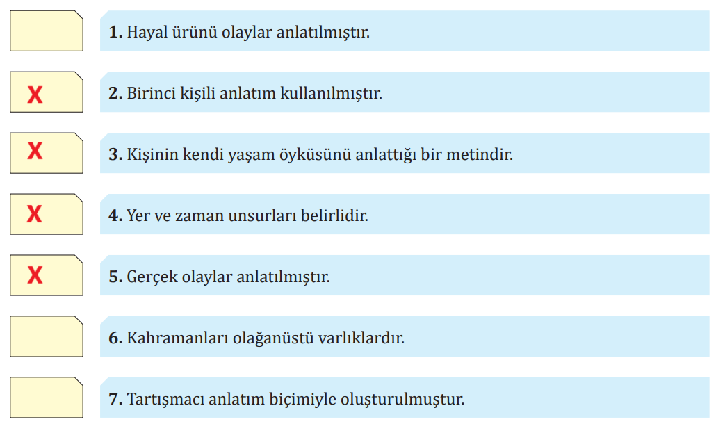 7. Sınıf Türkçe Ders Kitabı Sayfa 226 Cevapları MEB Yayınları