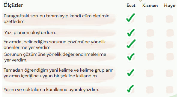 5. Sınıf Türkçe Ders Kitabı Sayfa 110 Cevapları MEB Yayınları