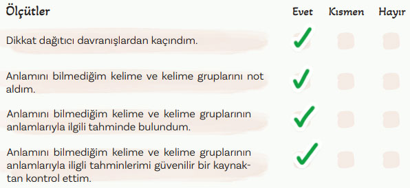 5. Sınıf Türkçe Ders Kitabı Sayfa 111 Cevapları MEB Yayınları