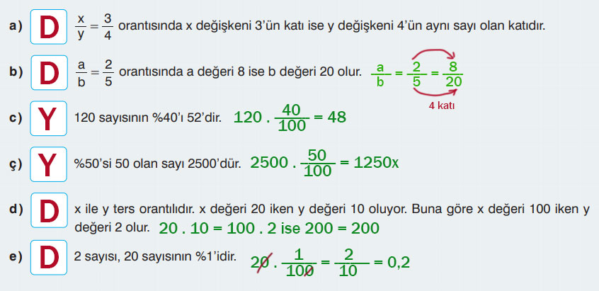 7. Sınıf Matematik Ders Kitabı Sayfa 184 Cevapları EDAT Yayınları